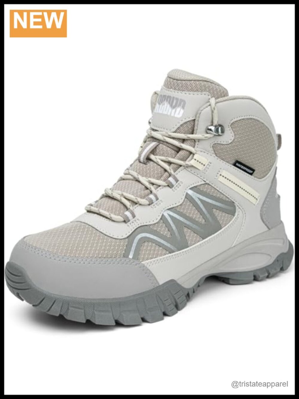Women's Waterproof Hiking Boots Lightweight Mid-Cut Trail Shoes Non-Slip Outdoor